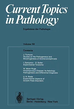 E-Book (pdf) Current Topics in Pathology von E. Grundmann, W. H. Kirsten