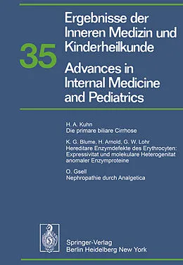 E-Book (pdf) Ergebnisse der Inneren Medizin und Kinderheilkunde / Advances in Internal Medicine and Pediatrics von P. Frick, G.-A. von Harnack, G. A. Martini