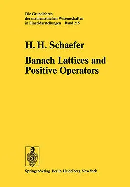 E-Book (pdf) Banach Lattices and Positive Operators von H. H. Schaefer