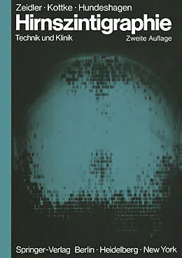 E-Book (pdf) Hirnszintigraphie von Ulrich Zeidler, Sybille Kottke, Heinz Hundeshagen