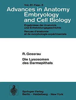 E-Book (pdf) Die Lysosomen des Darmepithels von R. Gossrau