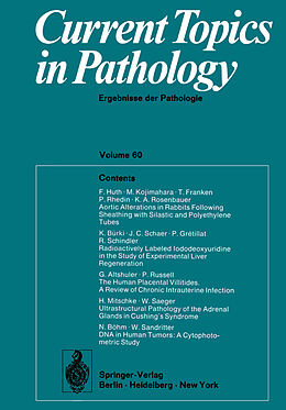 Couverture cartonnée Current Topics in Pathology / Ergebnisse der Pathologie de W. H. Kirsten, E. Grundmann