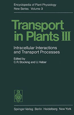 Couverture cartonnée Transport in Plants III de 