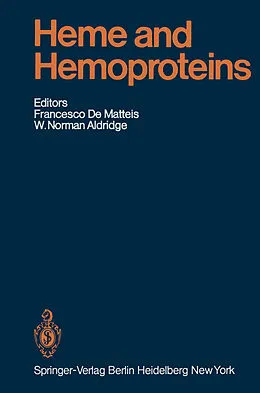 E-Book (pdf) Heme and Hemoproteins von K. W. Bock, H. L. Rayner, H. L. Remmer