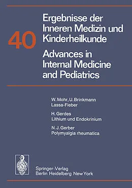 E-Book (pdf) Ergebnisse der Inneren Medizin und Kinderheilkunde / Advances in Internal Medicine and Pediatrics von P. Frick, G.-A. von Harnack, G. A. Martini