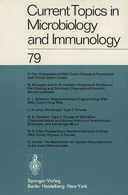 E-Book (pdf) Current Topics in Microbiology and Immunology von W. Arber, R. Rott, H. G. Schweiger