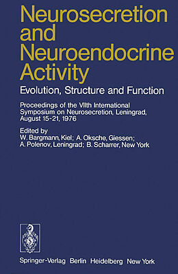 Couverture cartonnée Neurosecretion and Neuroendocrine Activity de 