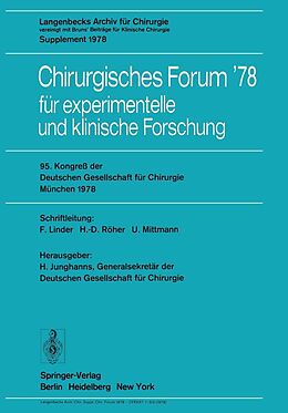 E-Book (pdf) 95. Kongreß der Deutschen Gesellschaft für Chirurgie, München, 3. bis 6. Mai 1978 von 