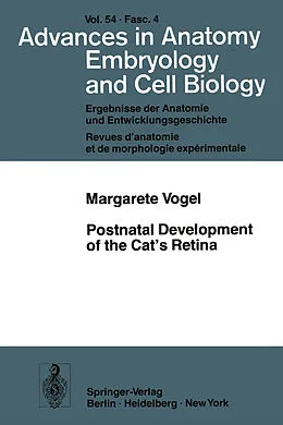 E-Book (pdf) Postnatal Development of the Cat's Retina von M. Vogel