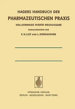E-Book (pdf) Chemikalien und Drogen Teil C: TZ von Paul Heinz List, Ludwig Hörhammer