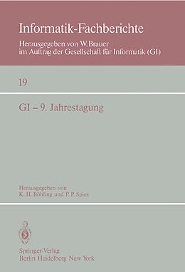 E-Book (pdf) GI  9. Jahrestagung von K. H. Böhling, P. P. Spies