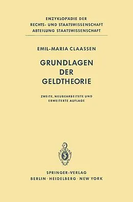 E-Book (pdf) Grundlagen der Geldtheorie von Emil M. Claassen