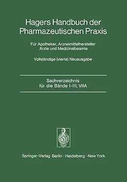 E-Book (pdf) Sachverzeichnis für die Bände IIII, VIIA von P. H. List, L. Hörhammer