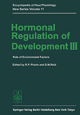 Couverture cartonnée Hormonal Regulation of Development III de 