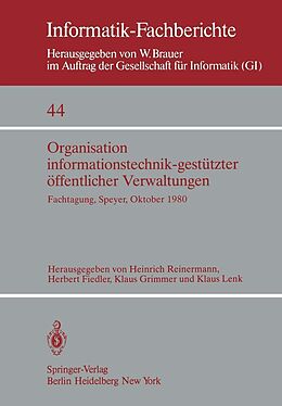 E-Book (pdf) Organisation informationstechnik-gestützter öffentlicher Verwaltungen von 