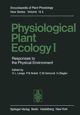 Couverture cartonnée Physiological Plant Ecology I de O. L. Lange, H. Ziegler, C. B. Osmond