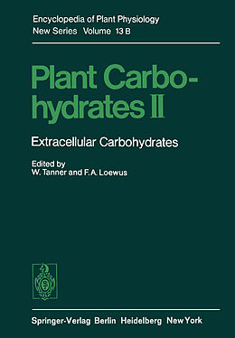 Couverture cartonnée Plant Carbohydrates II de 