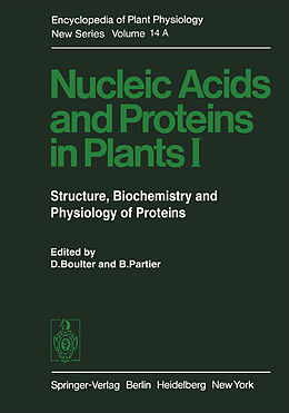 Couverture cartonnée Nucleic Acids and Proteins in Plants I de 