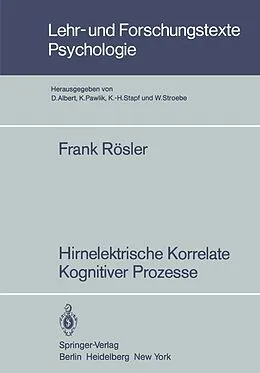 E-Book (pdf) Hirnelektrische Korrelate Kognitiver Prozesse von Frank Rösler