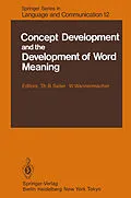 E-Book (pdf) Concept Development and the Development of Word Meaning von 