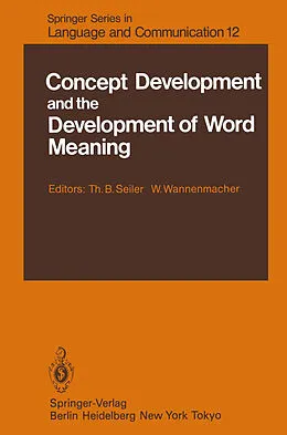 E-Book (pdf) Concept Development and the Development of Word Meaning von 