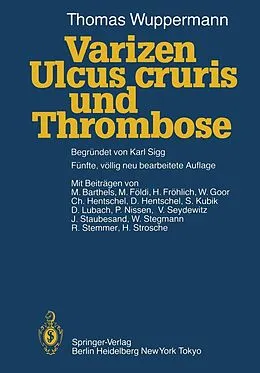 E-Book (pdf) Varizen, Ulcus cruris und Thrombose von Thomas Wuppermann