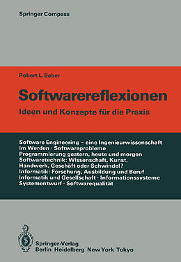 Kartonierter Einband Softwarereflexionen von Robert L. Baber