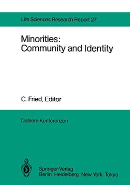 E-Book (pdf) Minorities: Community and Identity von A. M. A. Dummett, A. D. Murray, V. Saifullah Khan