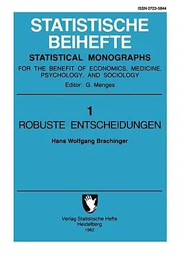 E-Book (pdf) Robuste Entscheidungen von H. W. Brachinger