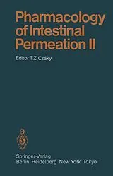 Kartonierter Einband Pharmacology of Intestinal Permeation II von