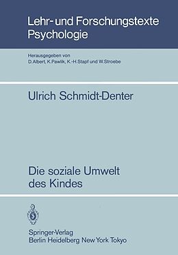 E-Book (pdf) Die soziale Umwelt des Kindes von U. Schmidt-Denter