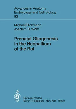 E-Book (pdf) Prenatal Gliogenesis in the Neopallium of the Rat von Michael Rickmann, Joachim R. Wolff