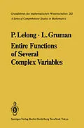 E-Book (pdf) Entire Functions of Several Complex Variables von Pierre Lelong, Lawrence Gruman