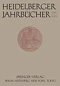 E-Book (pdf) Heidelberger Jahrbücher von H. Schipperges