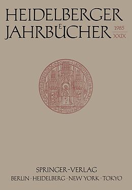 E-Book (pdf) Heidelberger Jahrbücher von H. Schipperges