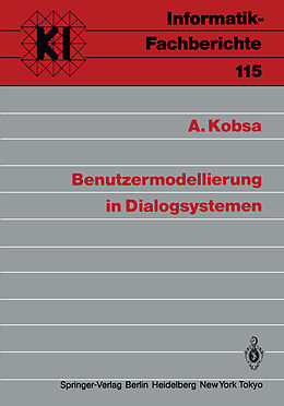 E-Book (pdf) Benutzermodellierung in Dialogsystemen von A. Kobsa