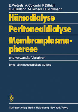 E-Book (pdf) Hämodialyse, Peritonealdialyse, Membranplasmapherese von Egon Wetzels, Aldo Colombi, Peter Dittrich