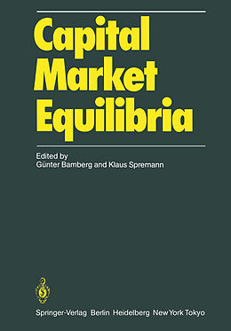 Kartonierter Einband Capital Market Equilibria von 