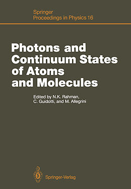 Kartonierter Einband Photons and Continuum States of Atoms and Molecules von 