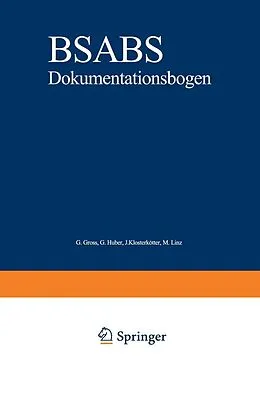 E-Book (pdf) BSABS von Gisela Gross, Gerd Huber, Joachim Klosterkötter