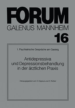 E-Book (pdf) Antidepressiva und Depressionsbehandlung in der ärztlichen Praxis von 