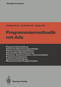 Kartonierter Einband Programmiermethodik mit Ada von Gerhard Goos, Guido Persch, Jürgen Uhl