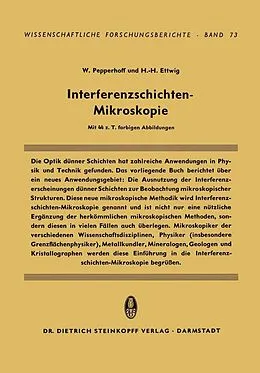 E-Book (pdf) Interferenzschichten-Mikroskopie von Werner Pepperhoff, Hans-Heinrich Ettwig