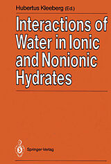 eBook (pdf) Interactions of Water in Ionic and Nonionic Hydrates de 