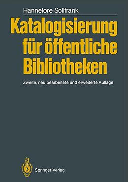 E-Book (pdf) Katalogisierung für Öffentliche Bibliotheken von Hannelore Sollfrank
