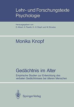 E-Book (pdf) Gedächtnis im Alter von Monika Knopf