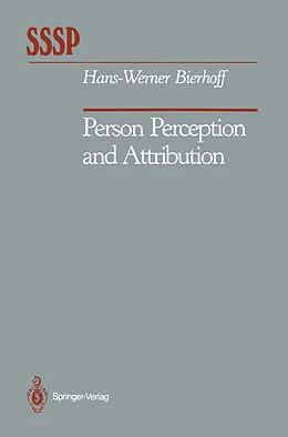 E-Book (pdf) Person Perception and Attribution von Hans-Werner Bierhoff