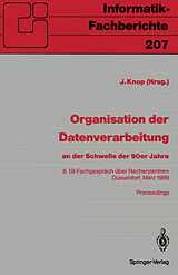 E-Book (pdf) Organisation der Datenverarbeitung an der Schwelle der 90er Jahre von 