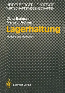 E-Book (pdf) Lagerhaltung von Dieter Bartmann, Martin J. Beckmann
