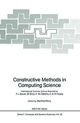 Kartonierter Einband Constructive Methods in Computing Science von